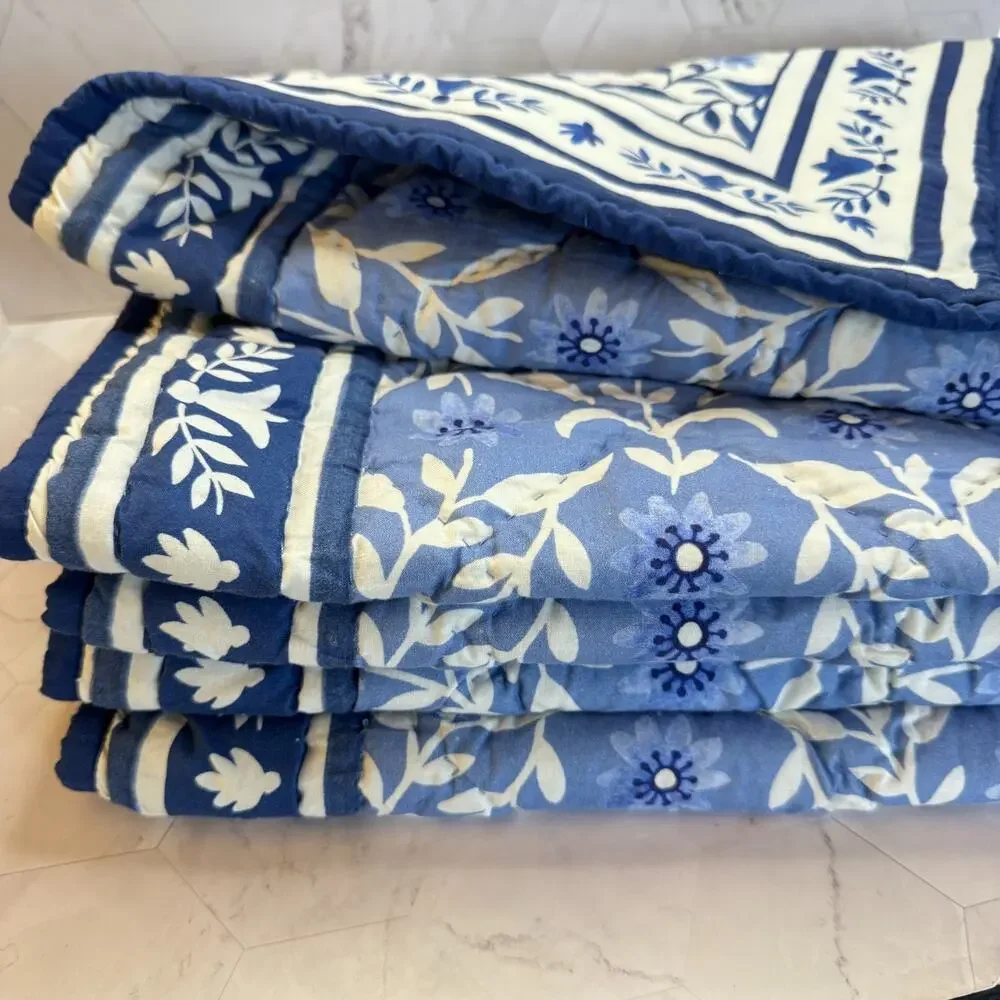 Pottery Barn X Mark D. Skies Pillow Shams Clementine Quilted Euro Covers in EUC